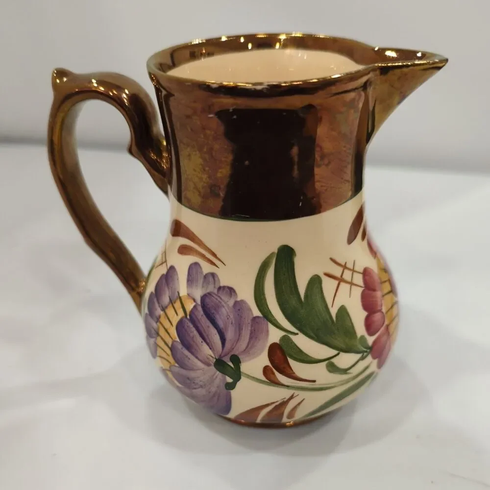 Wade Harvest Ware flower print 4‎ 1/2” Creamer Porcelain